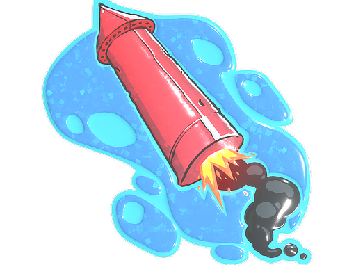 Big Red Rocket (Glitter)