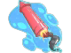 Big Red Rocket (Glitter)