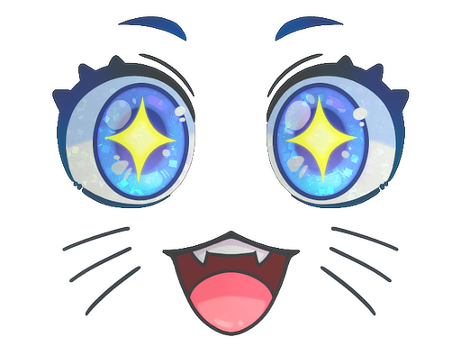 Kawaii Eyes (Glitter)