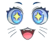 Kawaii Eyes (Glitter)