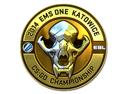 Gold ESL Skull (Foil) | Katowice 2014