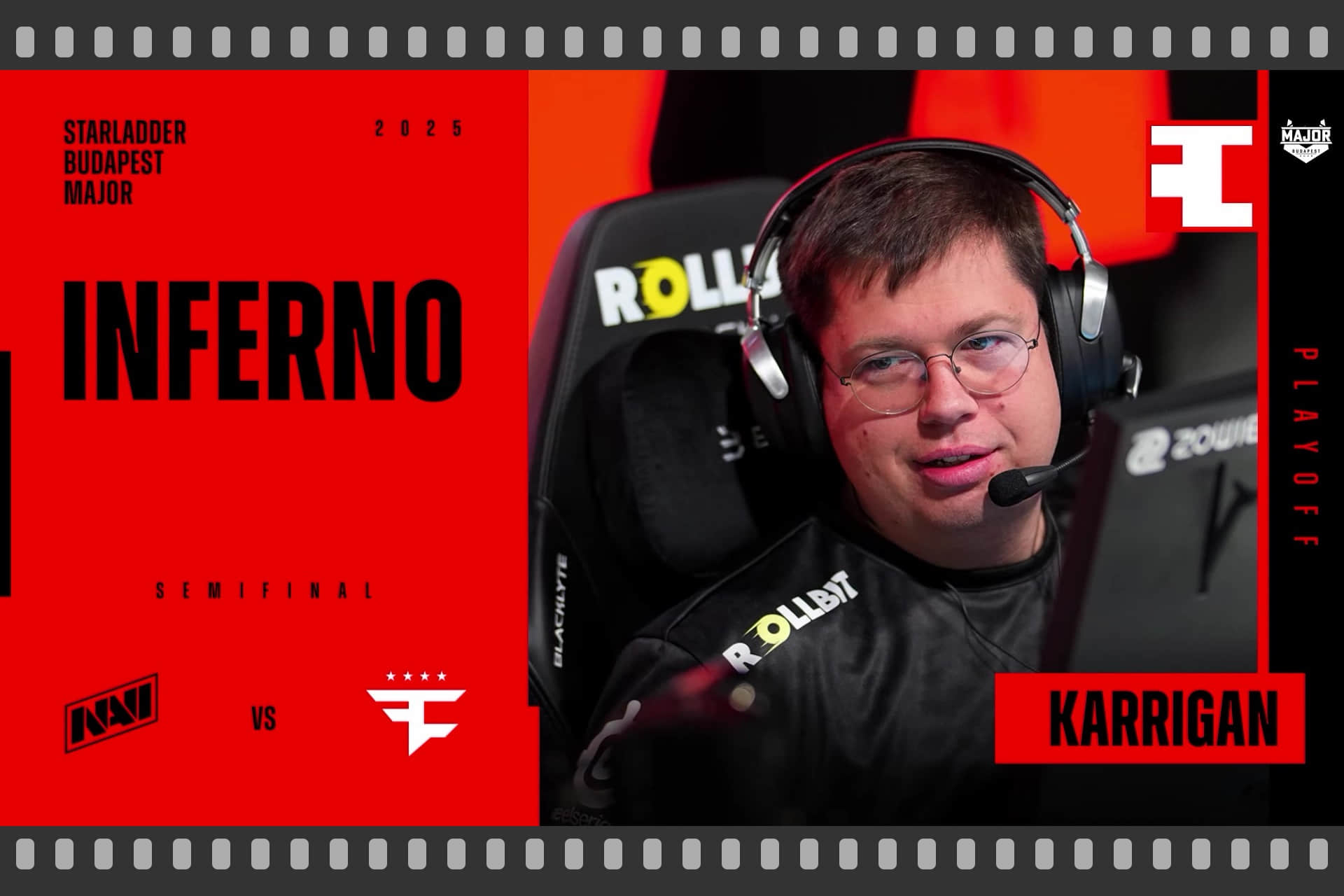 기념품 참 장식 | 부다페스트 2025 하이라이트 | karrigan 대 Natus Vincere 인페르노