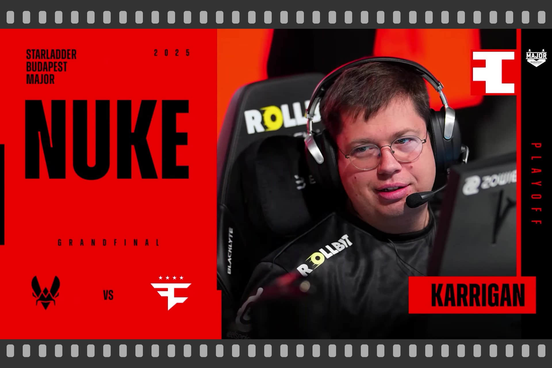 Souvenir Charm | Budapest 2025 Highlight | karrigan vs Vitality on Nuke