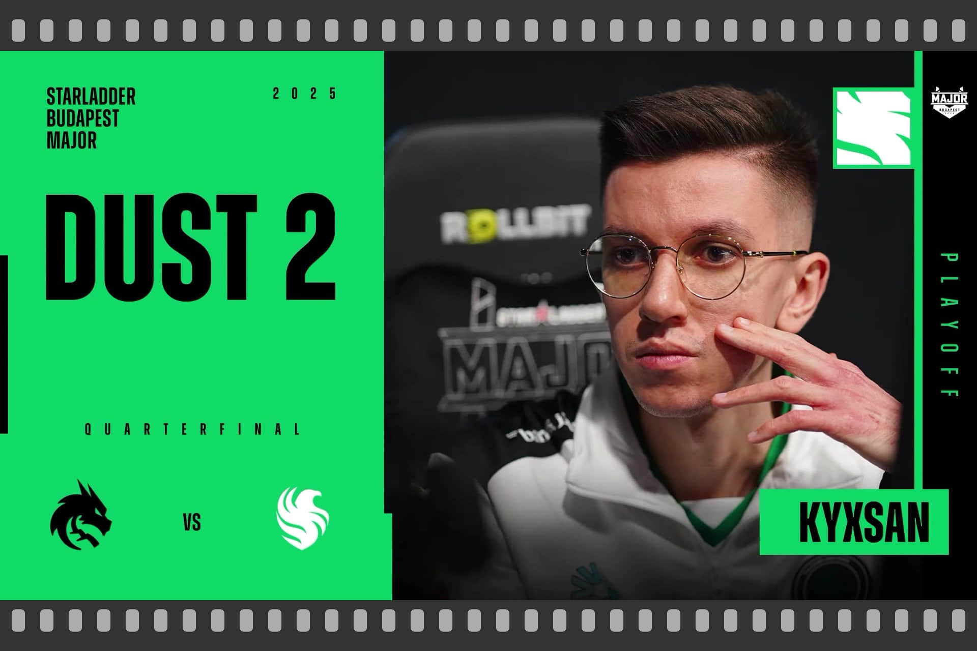 Souvenir Charm | Budapest 2025 Highlight | kyxsan vs Spirit on Dust II