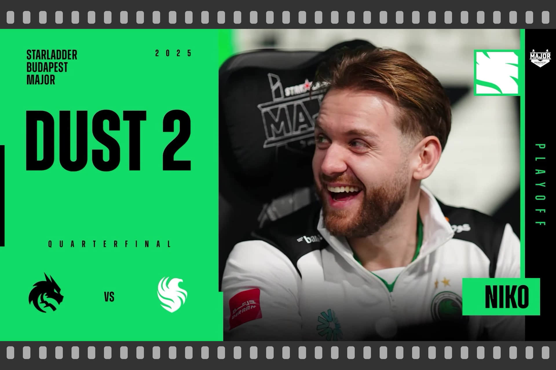 Souvenir Charm | Budapest 2025 Highlight | NiKo vs Spirit on Dust II