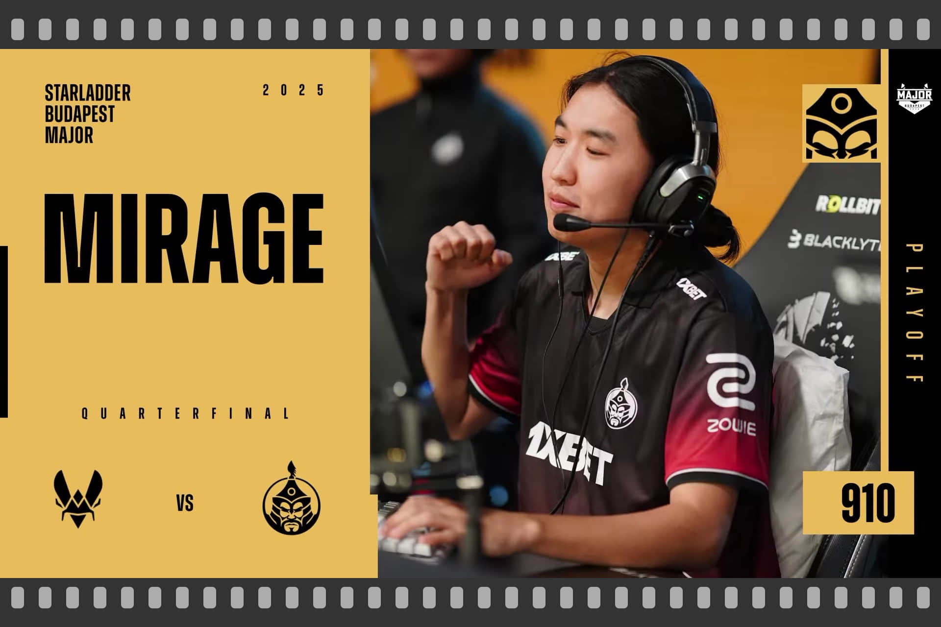 Souvenir Charm | Budapest 2025 Highlight | 910 vs Vitality on Mirage