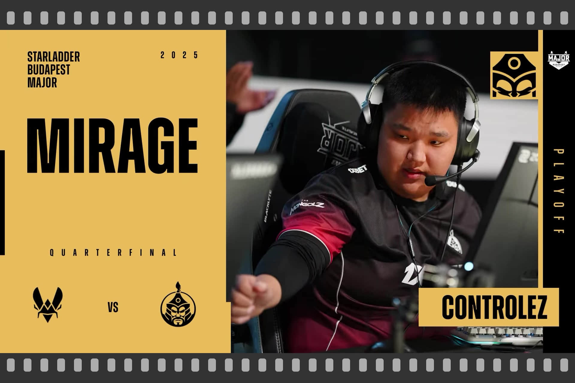 Souvenir Charm | Budapest 2025 Highlight | controlez vs Vitality on Mirage