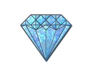 Blue Gem (Glitter)