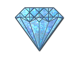 Blue Gem (Glitter)